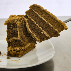 Mocha Nougat Cake (Slice Detail)