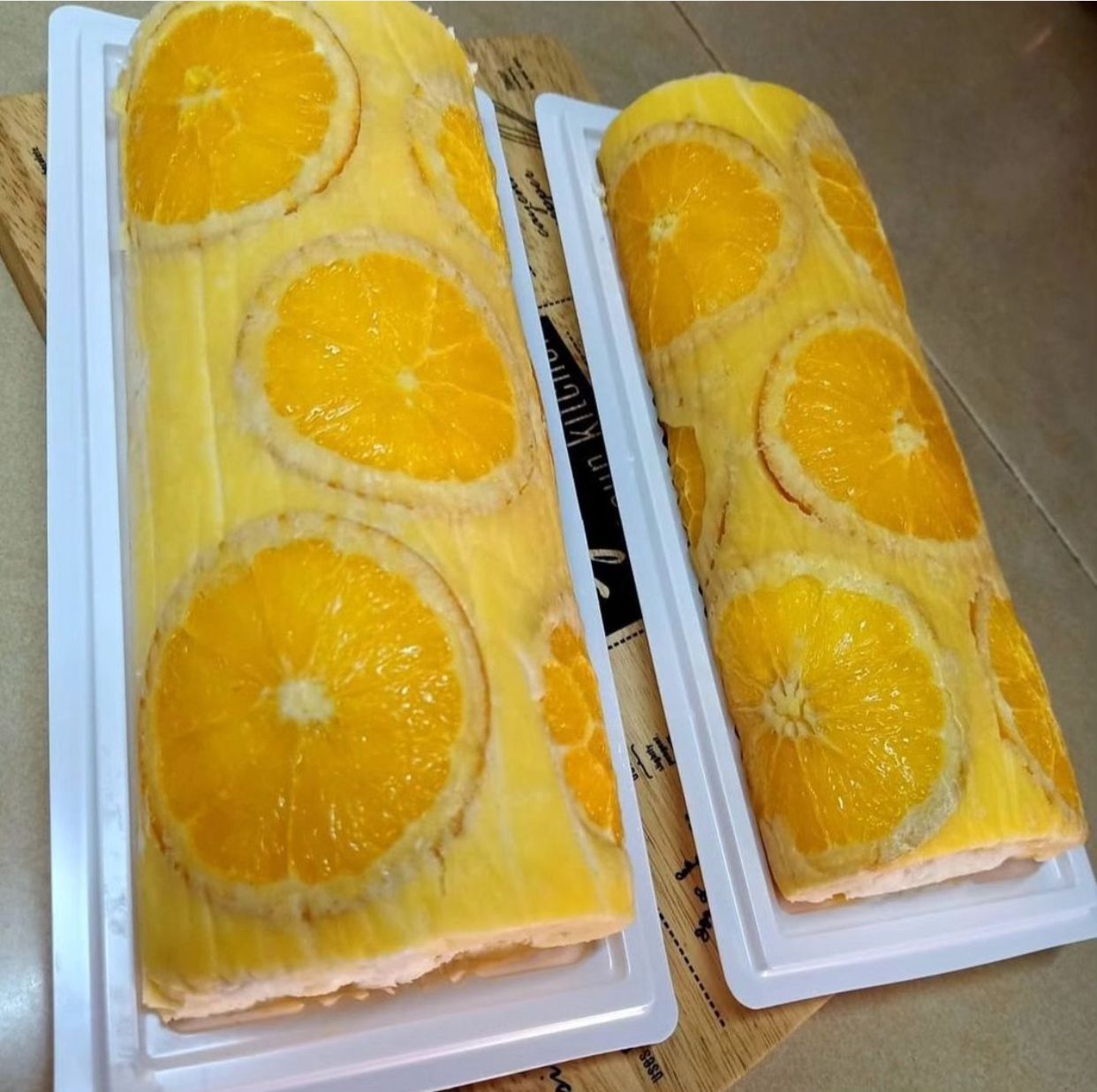 orange roll cake